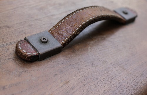 leather drawer pull handle
